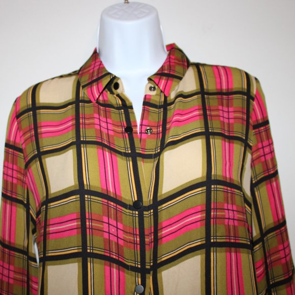 Scotch and Soda Plaid Button Down Blouse - Picture 4 of 7